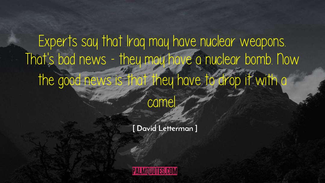 Nuclear Bomb quotes by David Letterman