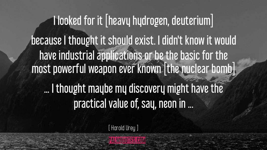 Nuclear Bomb quotes by Harold Urey