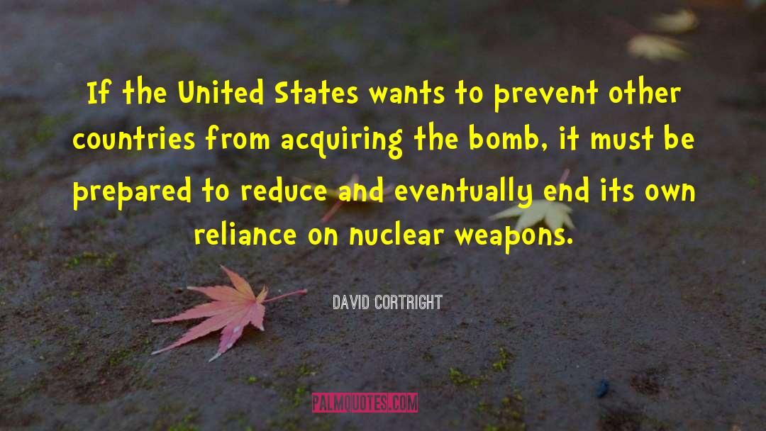 Nuclear Bombs quotes by David Cortright