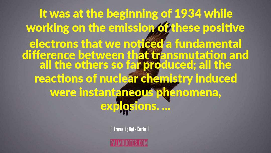 Nuclear Chemistry quotes by Irene Joliot-Curie