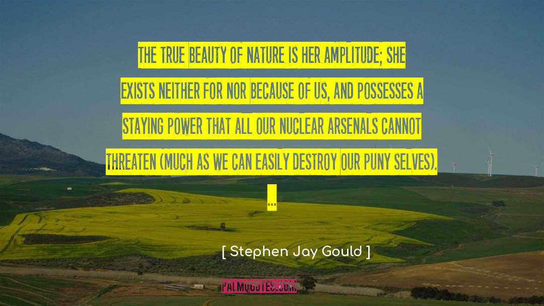 Nuclear Destruction quotes by Stephen Jay Gould