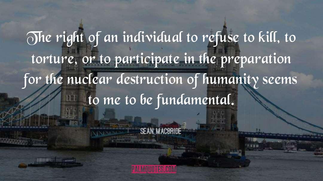 Nuclear Destruction quotes by Sean MacBride