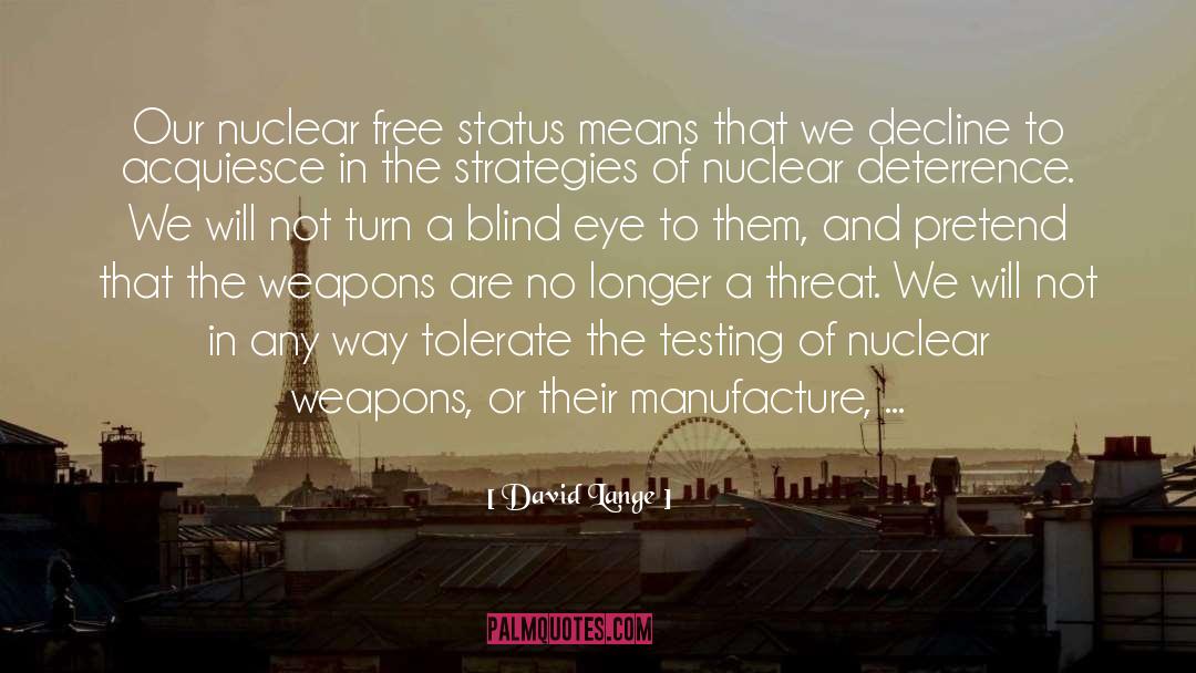 Nuclear Disarmament quotes by David Lange
