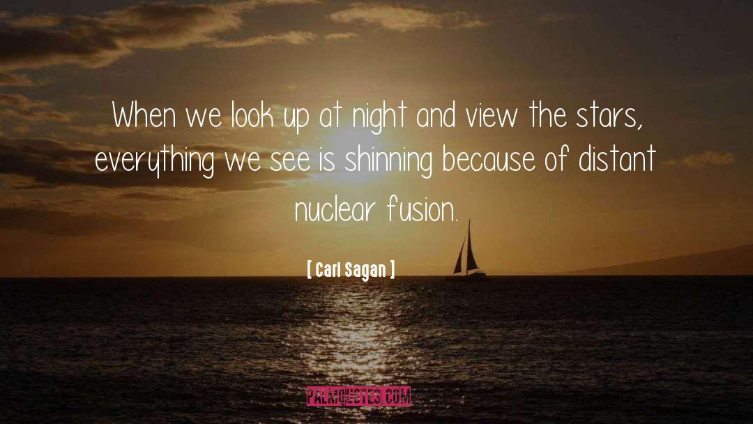 Nuclear Fusion quotes by Carl Sagan