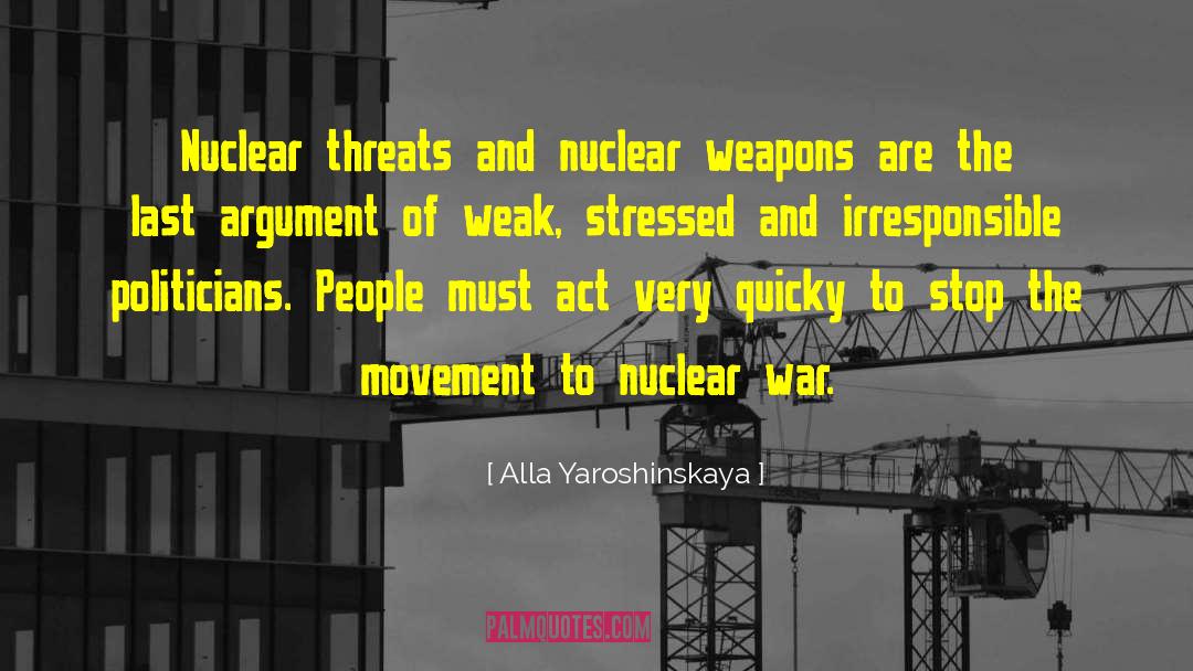 Nuclear Gamblers quotes by Alla Yaroshinskaya