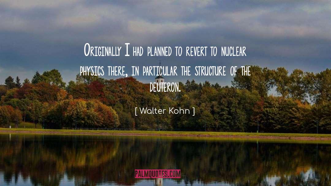 Nuclear Physics quotes by Walter Kohn