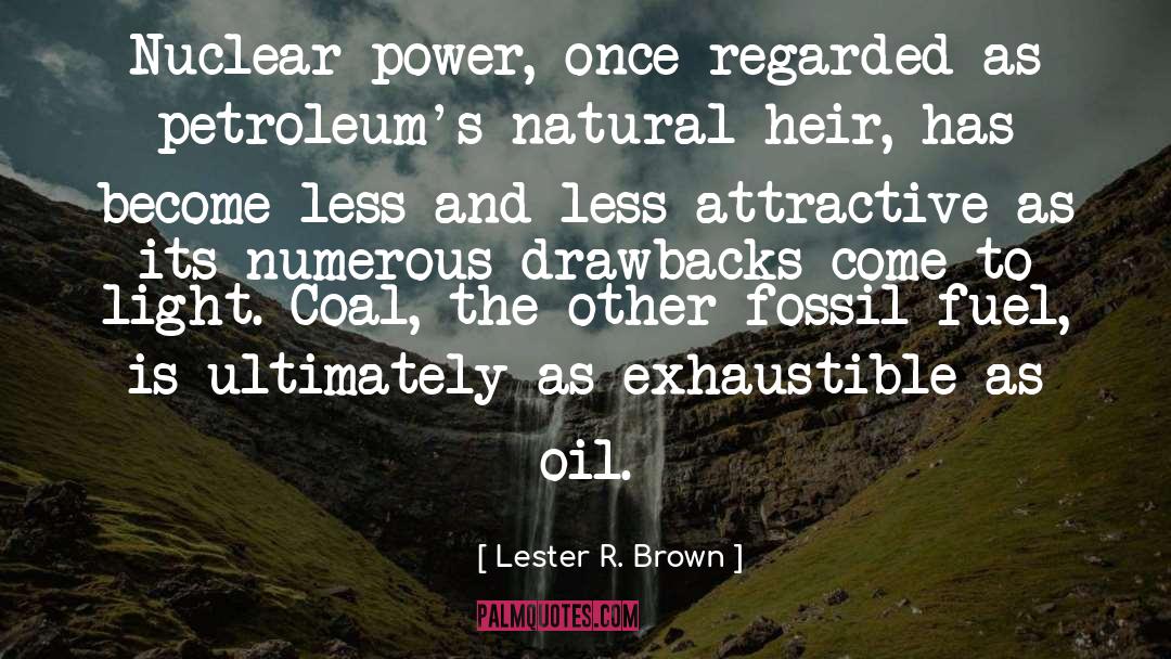 Nuclear Power quotes by Lester R. Brown