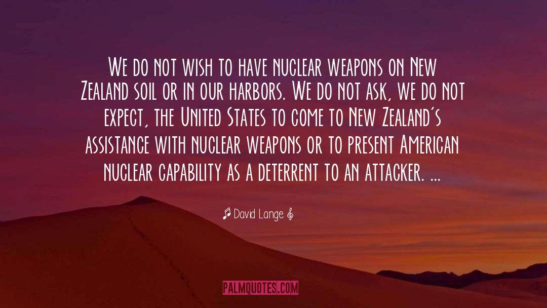 Nuclear Proliferation quotes by David Lange