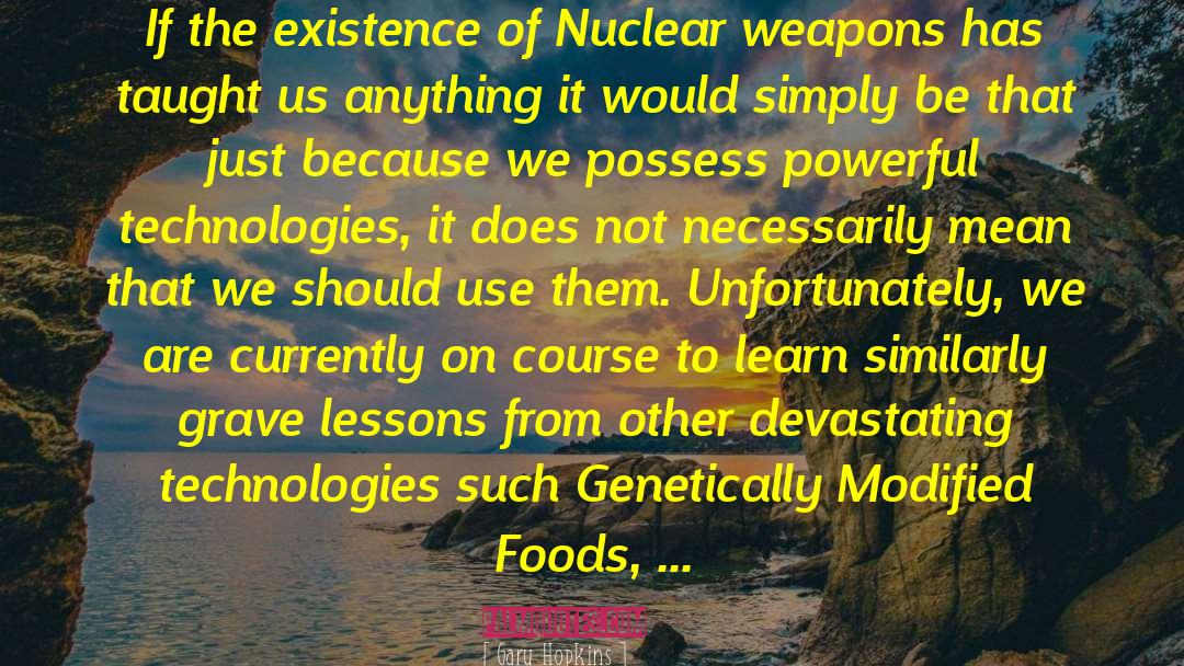 Nuclear Reactors quotes by Gary Hopkins