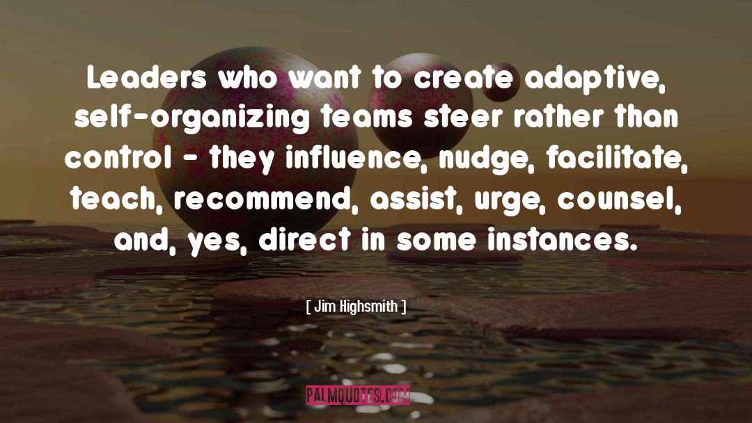 Nudge quotes by Jim Highsmith