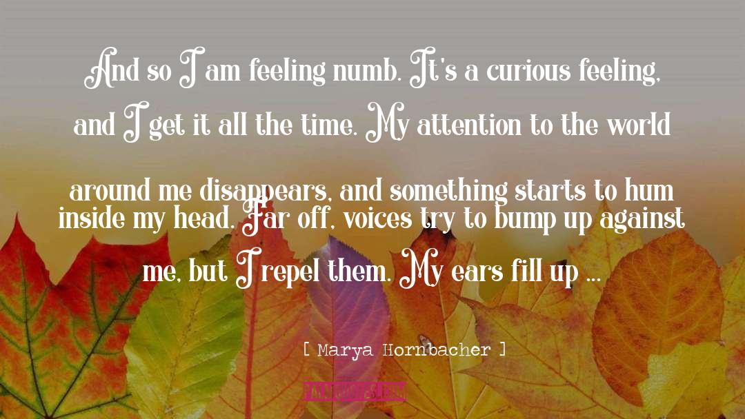 Numb Feeling quotes by Marya Hornbacher
