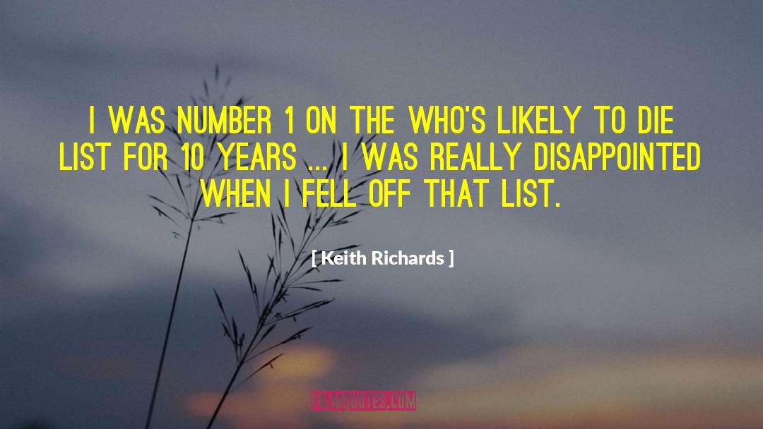 Number 1 quotes by Keith Richards