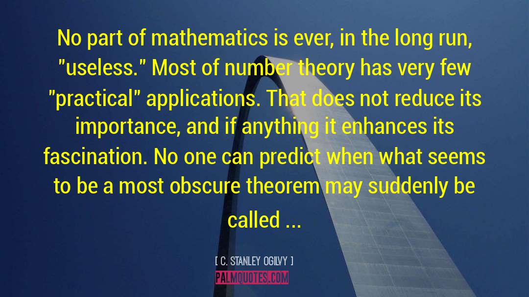 Number Theory quotes by C. Stanley Ogilvy