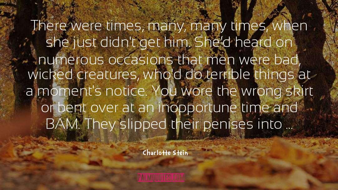 Numerous quotes by Charlotte Stein