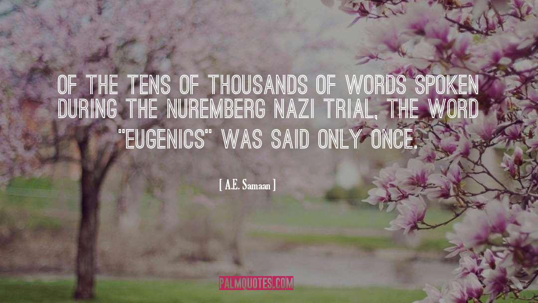 Nuremberg Trials quotes by A.E. Samaan