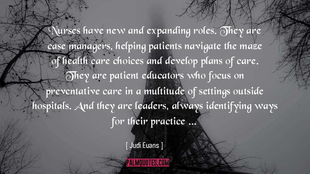 Nurses quotes by Judi Evans