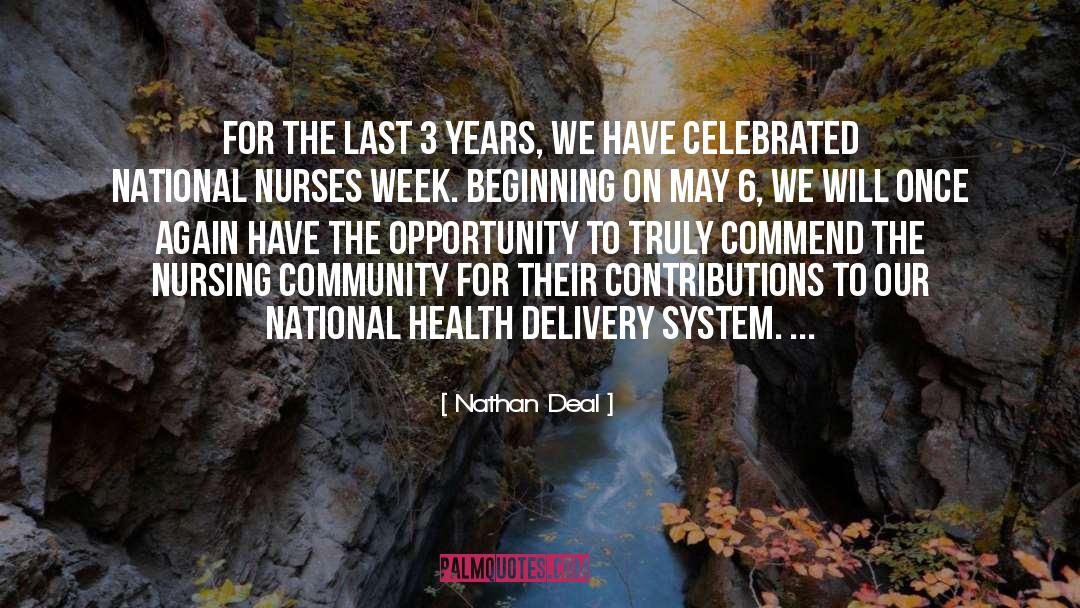 Nursing quotes by Nathan Deal