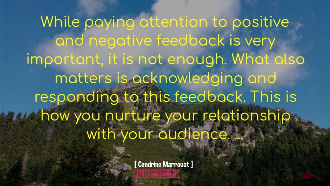 Nurture Your Relationship quotes by Cendrine Marrouat