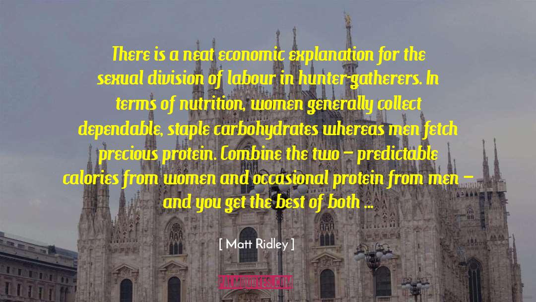 Nutrition quotes by Matt Ridley