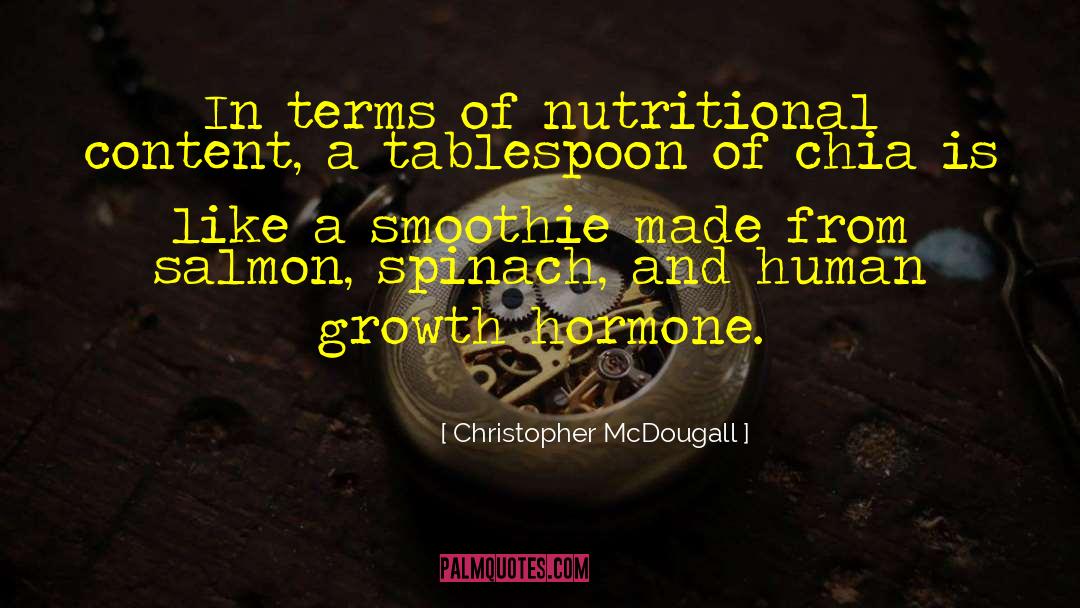 Nutritional quotes by Christopher McDougall