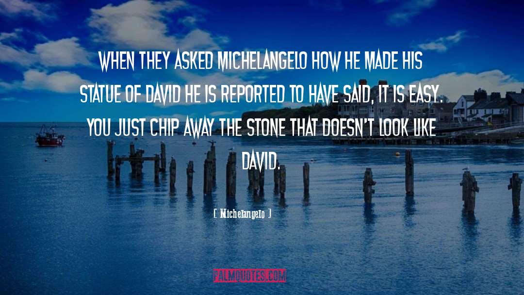 Nutting Stone quotes by Michelangelo