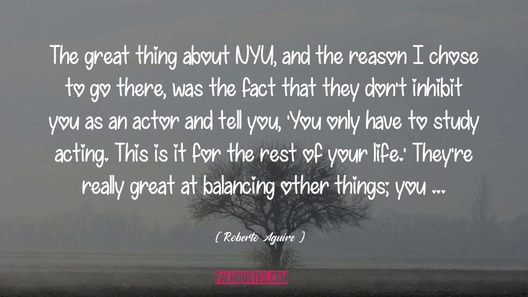 Nyu quotes by Roberto Aguire