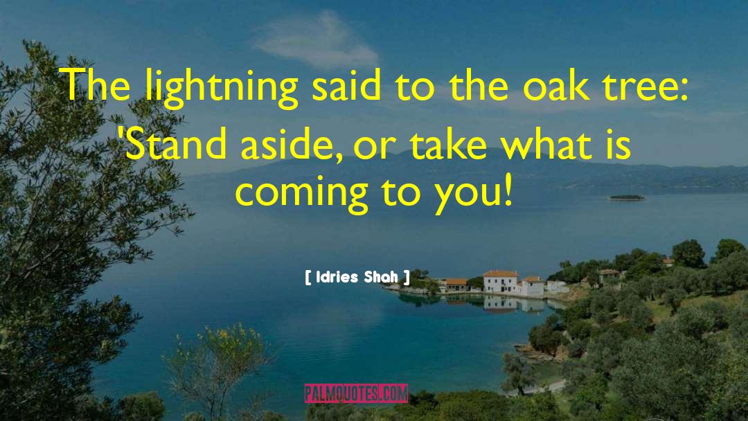 Oak Tree quotes by Idries Shah