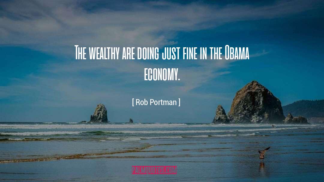 Obama Economy quotes by Rob Portman