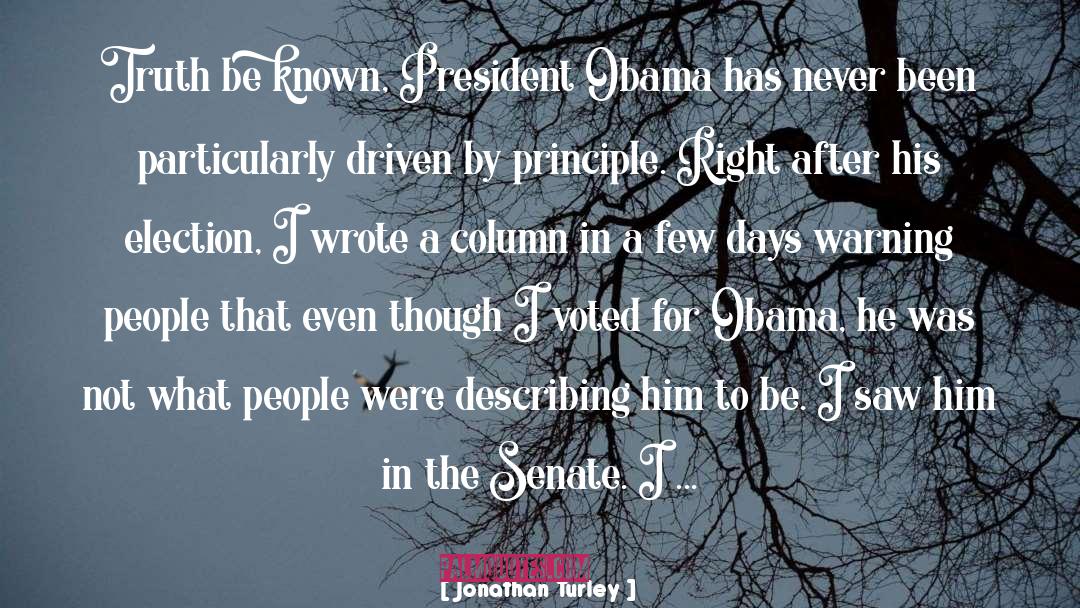 Obama quotes by Jonathan Turley