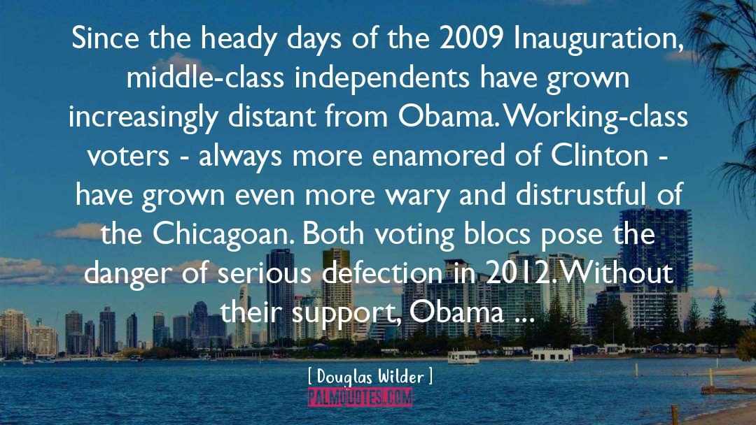 Obama Supporters quotes by Douglas Wilder