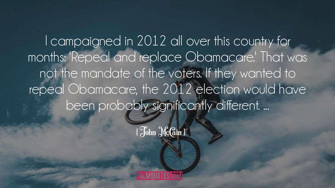 Obamacare quotes by John McCain