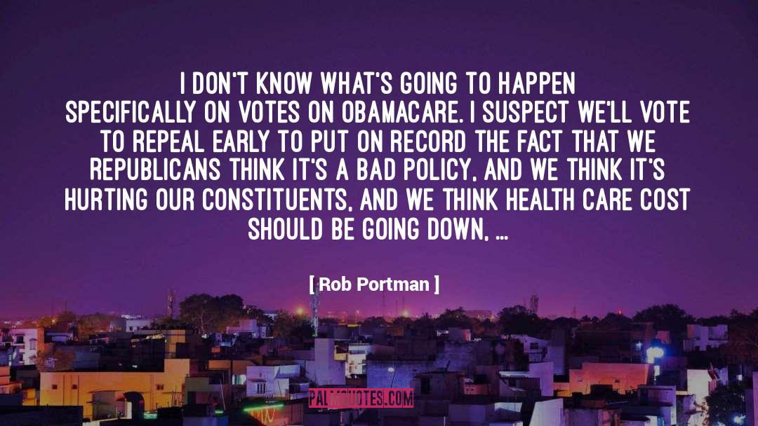 Obamacare quotes by Rob Portman