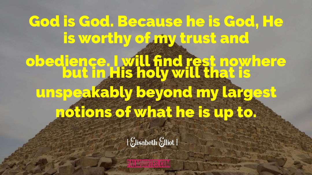 Obedience Christianity quotes by Elisabeth Elliot