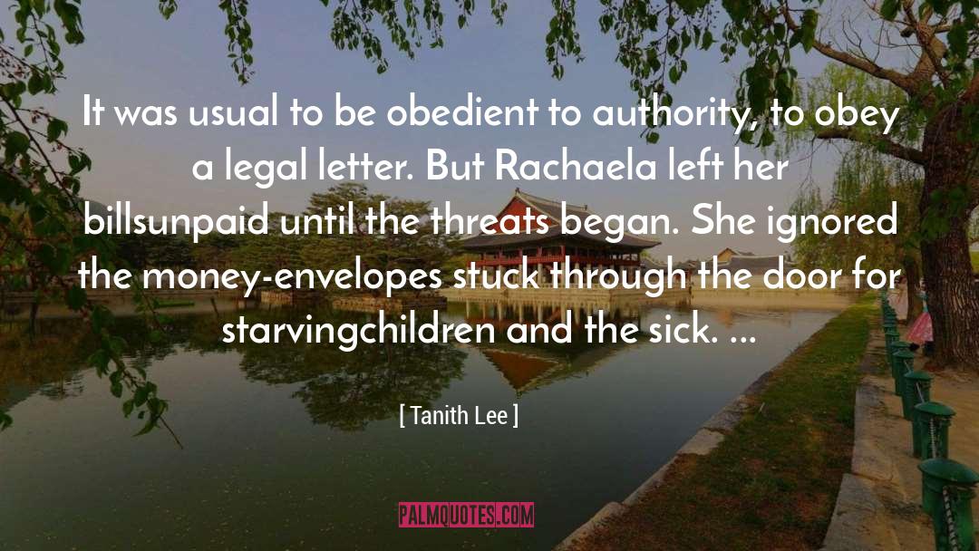 Obedient quotes by Tanith Lee