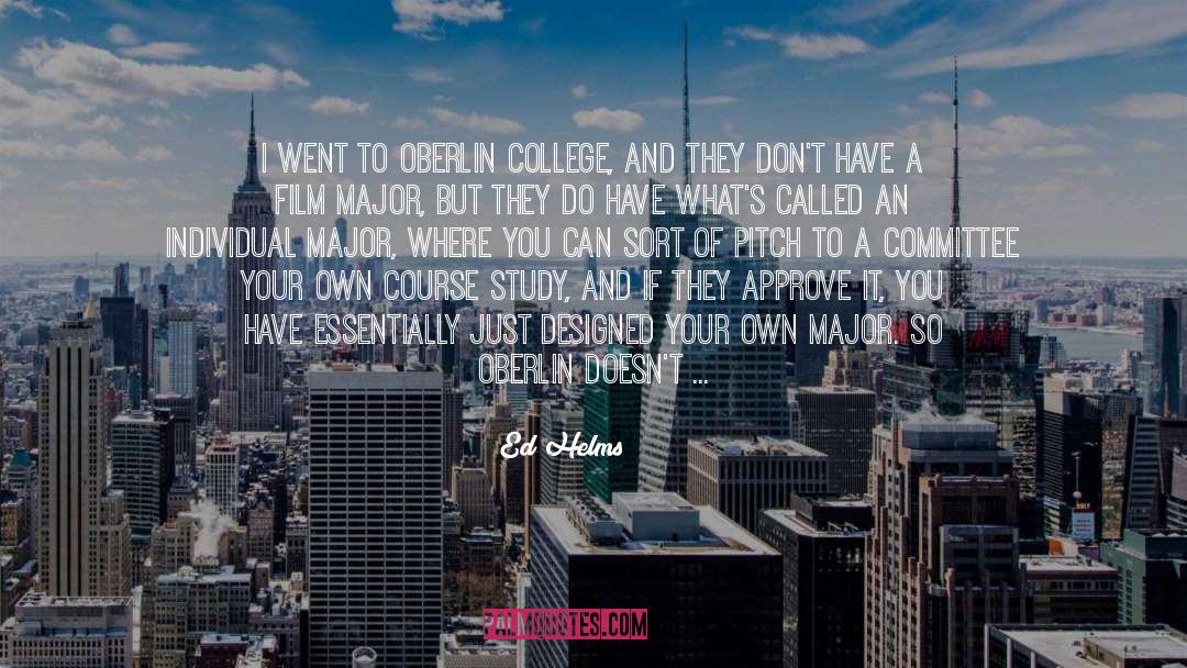 Oberlin quotes by Ed Helms