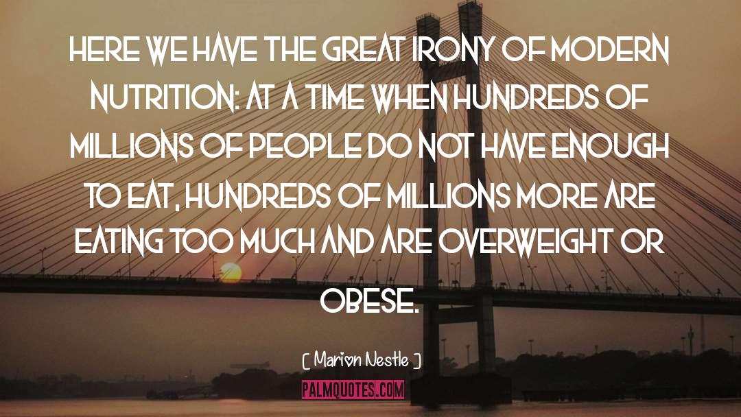 Obese quotes by Marion Nestle