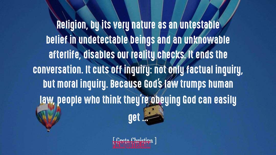 Obeying God quotes by Greta Christina