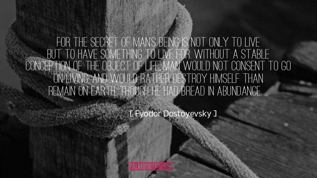 Object Of Life quotes by Fyodor Dostoyevsky