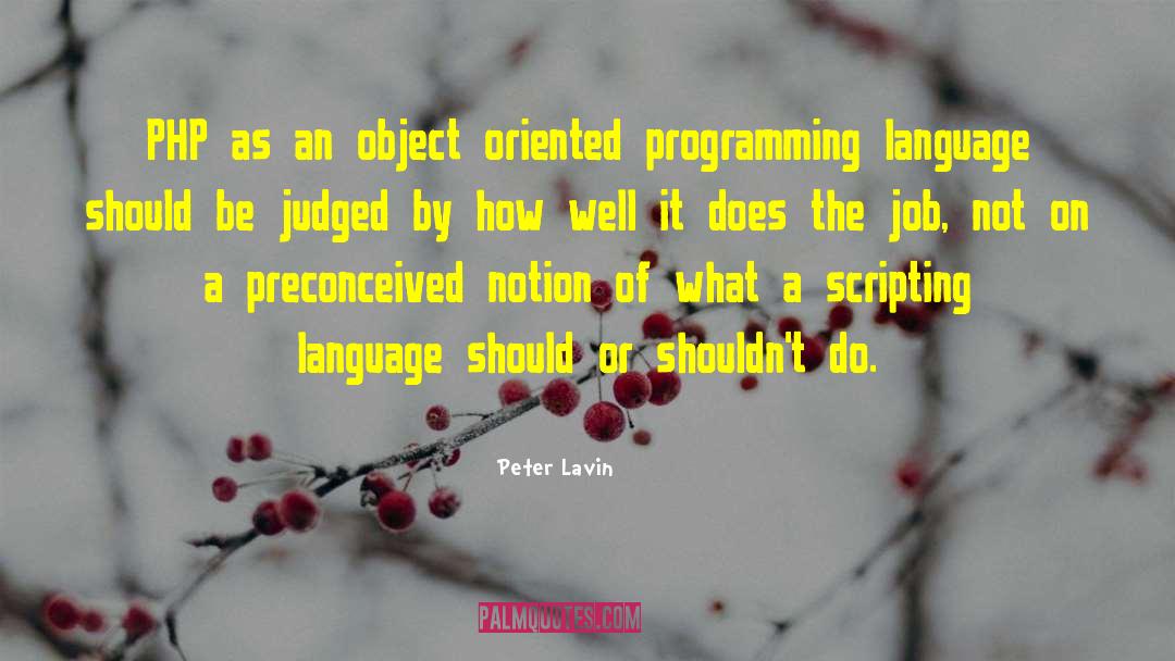 Object Oriented Design quotes by Peter Lavin