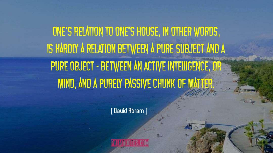 Object Subject Reversal quotes by David Abram