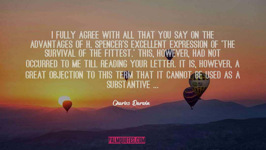 Objection quotes by Charles Darwin