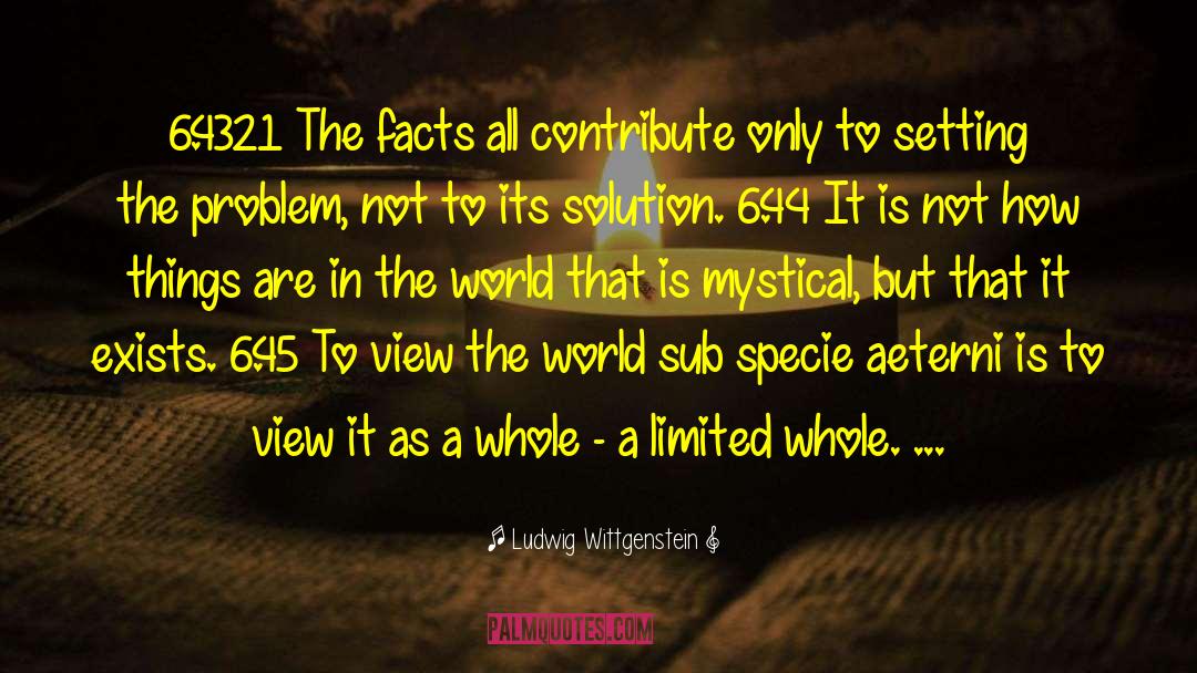 Objective Reality quotes by Ludwig Wittgenstein