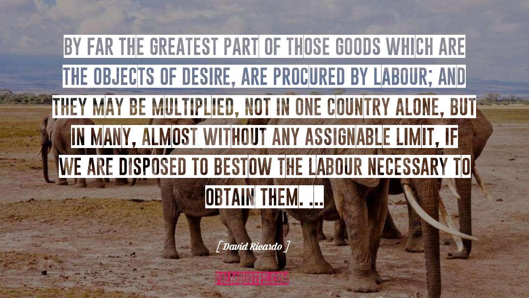 Objects Of Desire quotes by David Ricardo