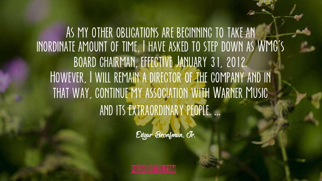 Obligations quotes by Edgar Bronfman, Jr.