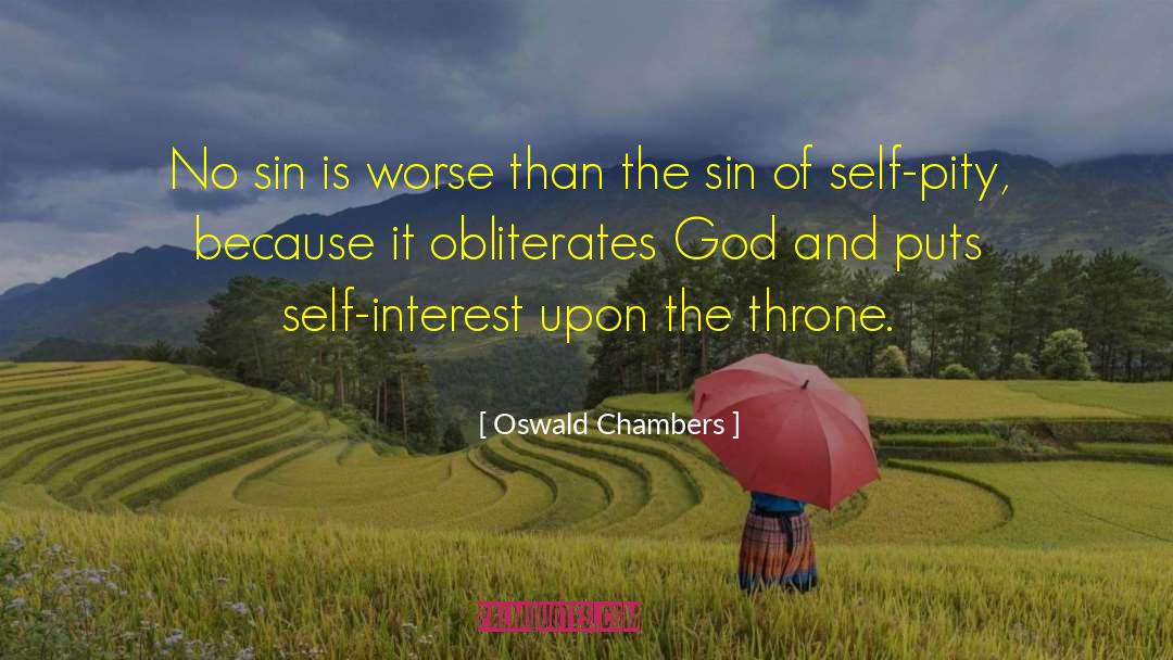 Obliterates quotes by Oswald Chambers