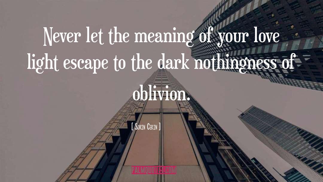 Oblivion quotes by Sorin Cerin