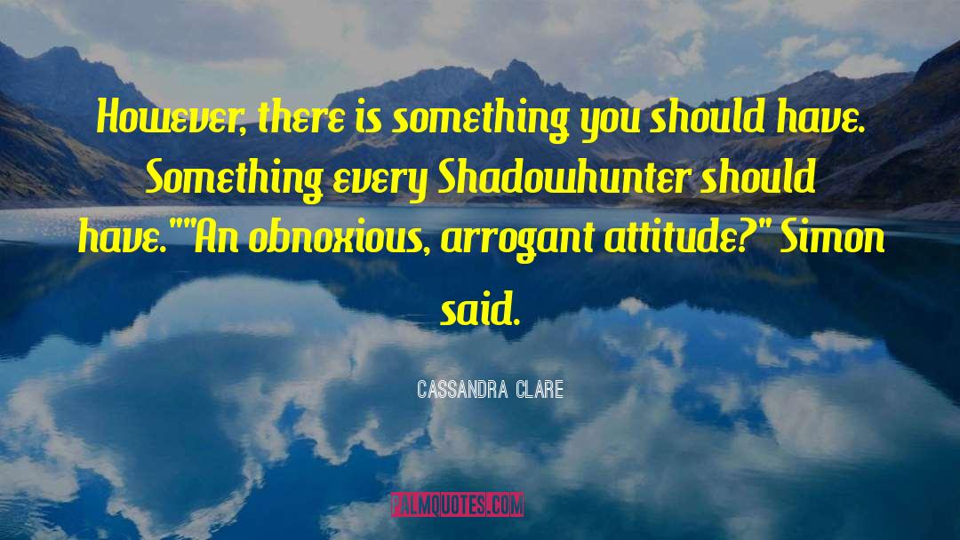 Obnoxious quotes by Cassandra Clare