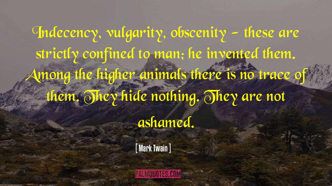 Obscenity quotes by Mark Twain