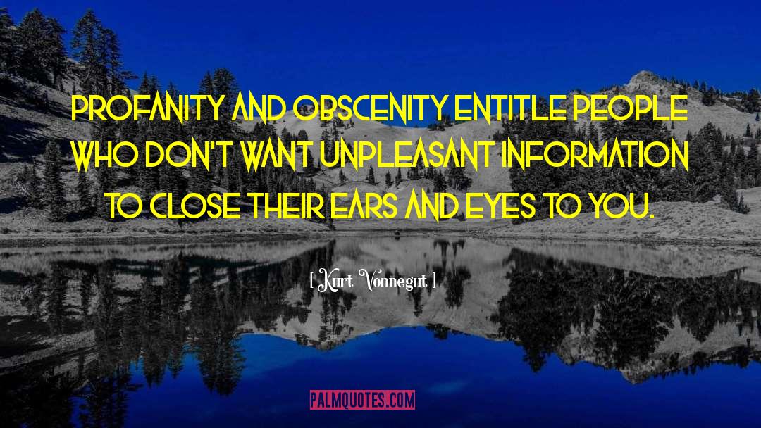 Obscenity quotes by Kurt Vonnegut