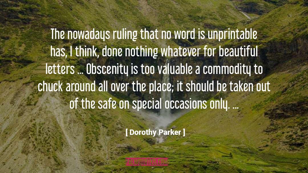 Obscenity quotes by Dorothy Parker